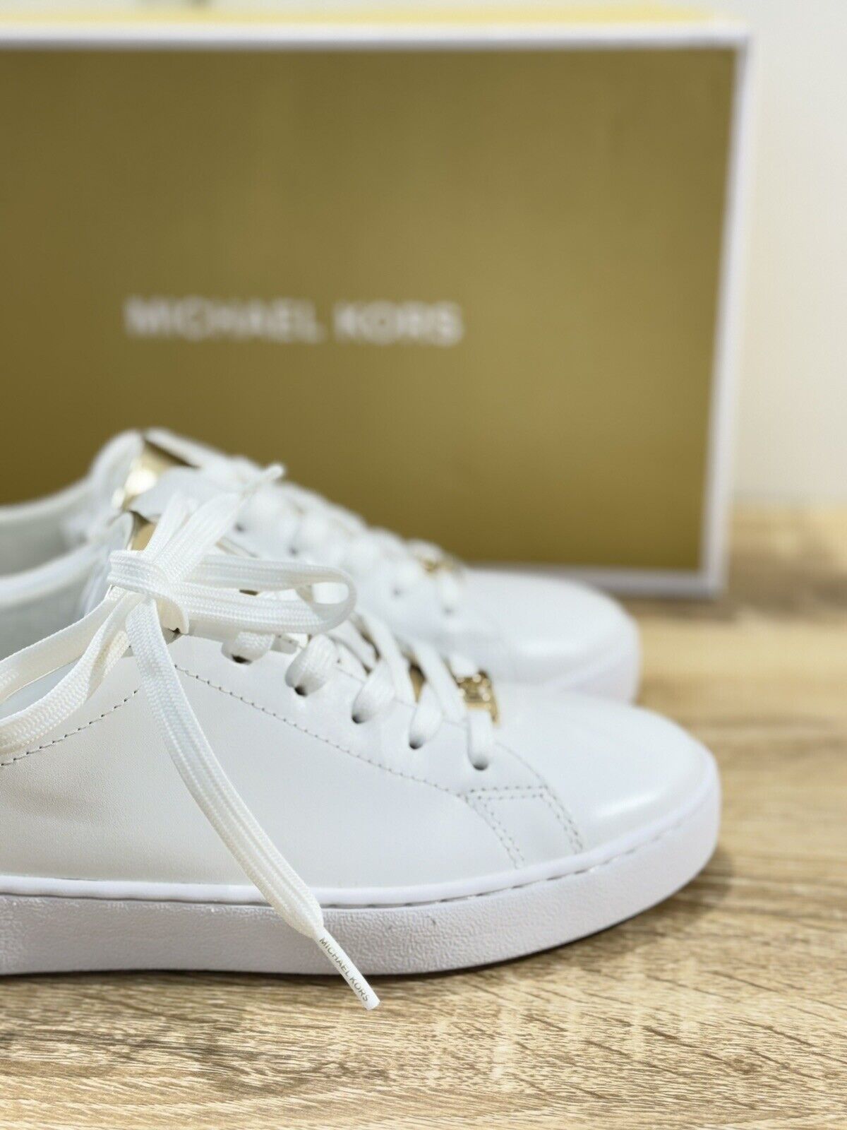 Michael Kors sneaker donna Keaton  Lace Up Pelle Bianca 37