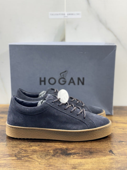 Hogan H476  Sneaker  Pelle Suede  Blu Casual Hogan   Uomo 40.5