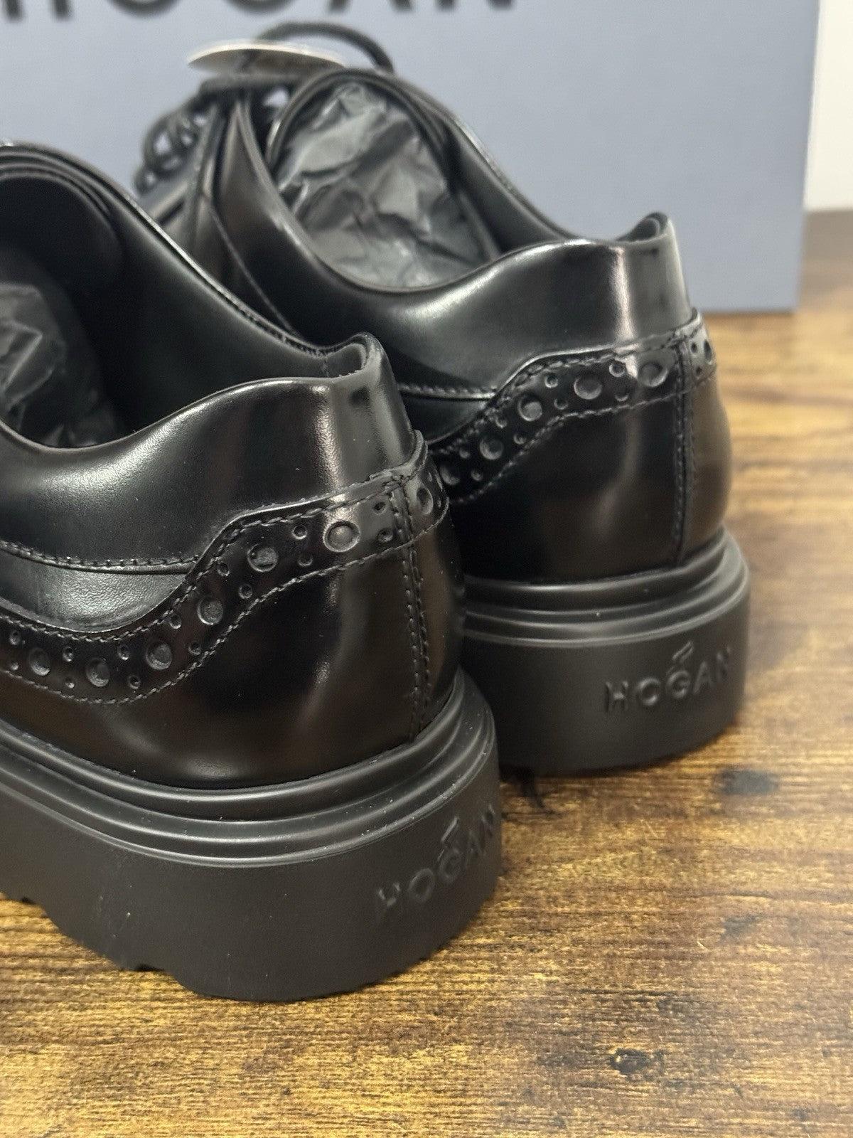 Hogan Derby Pelle Nera  Memory Foam Hogan Business Uomo 40