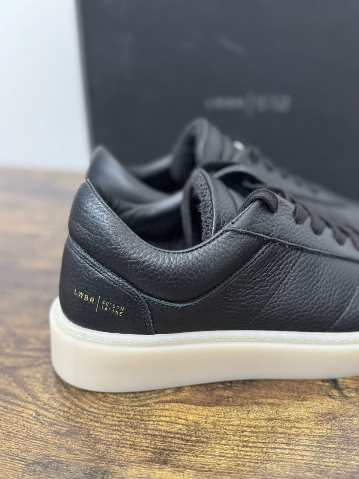 Low Brand Sneaker Pelle Nera Casual Uomo 45