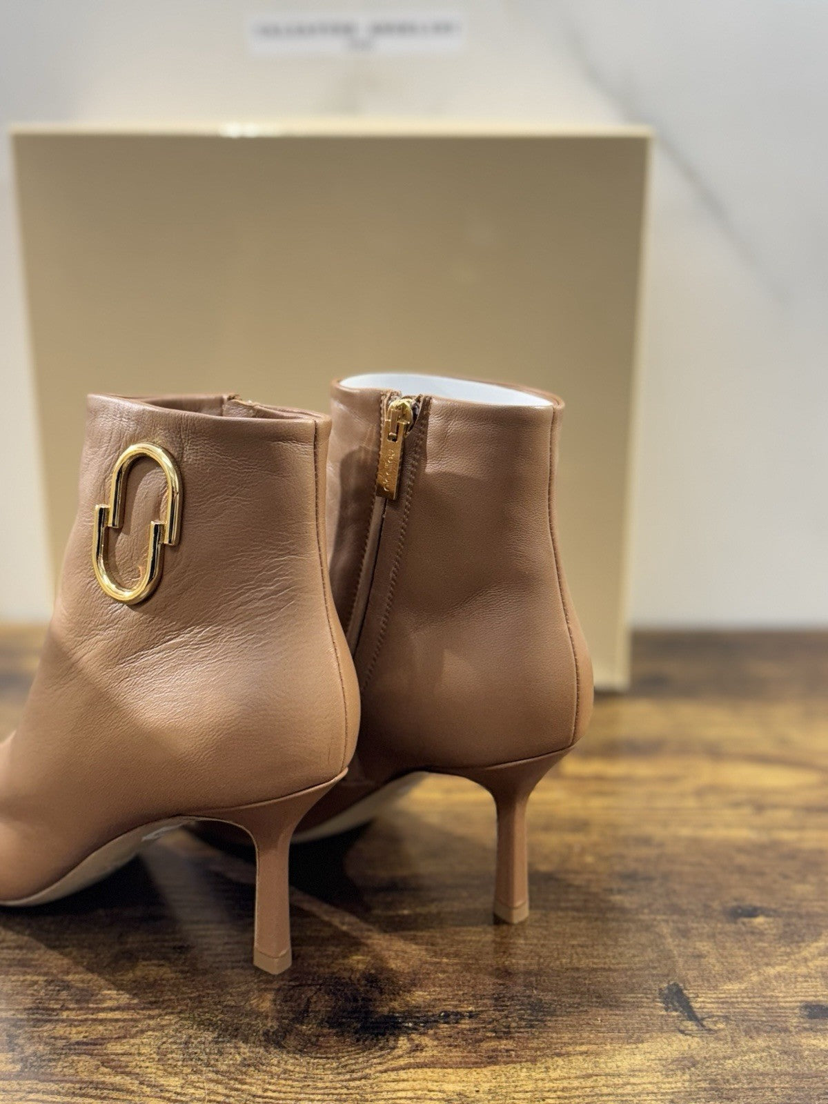 Ninalilou Stivaletto Donna Pelle Cuoio  Con Tacco Luxury Boot 37