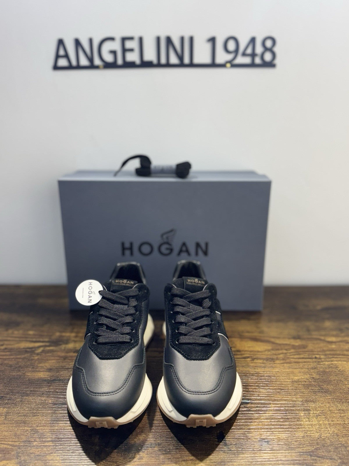 Hogan H641  Sneaker Pelle Nero  Memory Grey Casual Donna 38