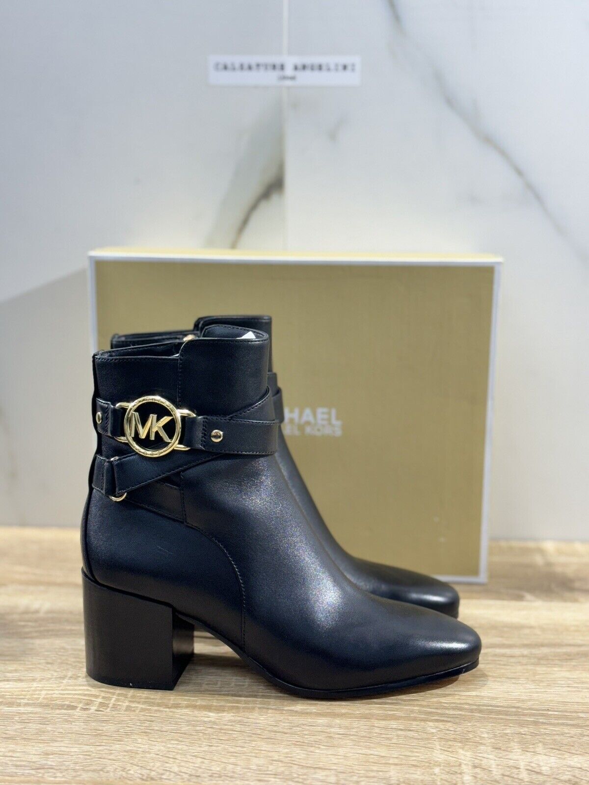 Michael  Kors Rory Mid Bootie Nero   Chelsea Boot  Con Tacco 37