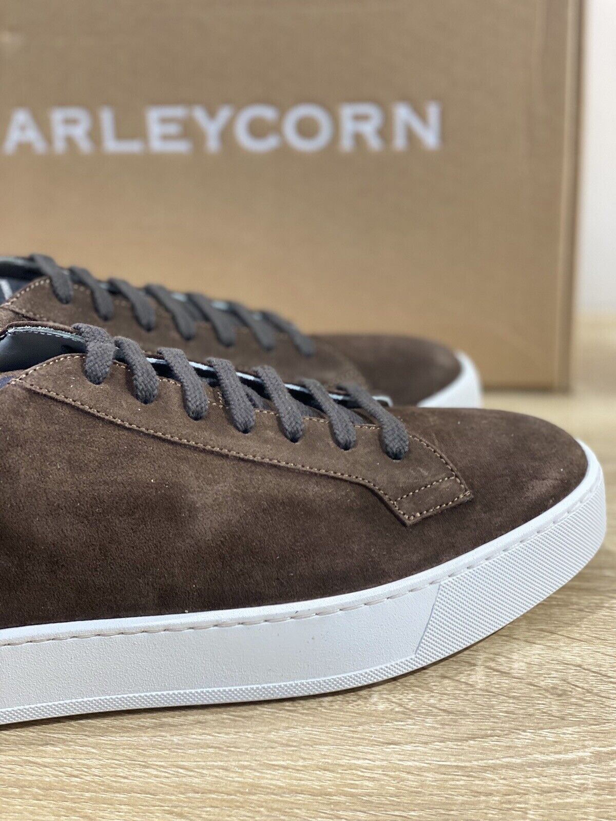 Barleycorn Sneaker Uomo Lord In Suede Marrone Casual Men Shoes 40