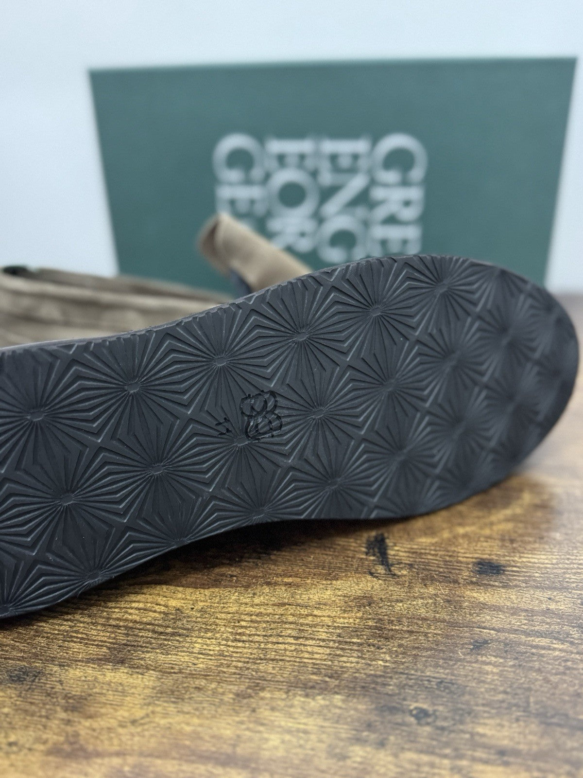 Green George Mocassino Summer Walk  Suede Tortora  Handmade In Italy Uomo 45