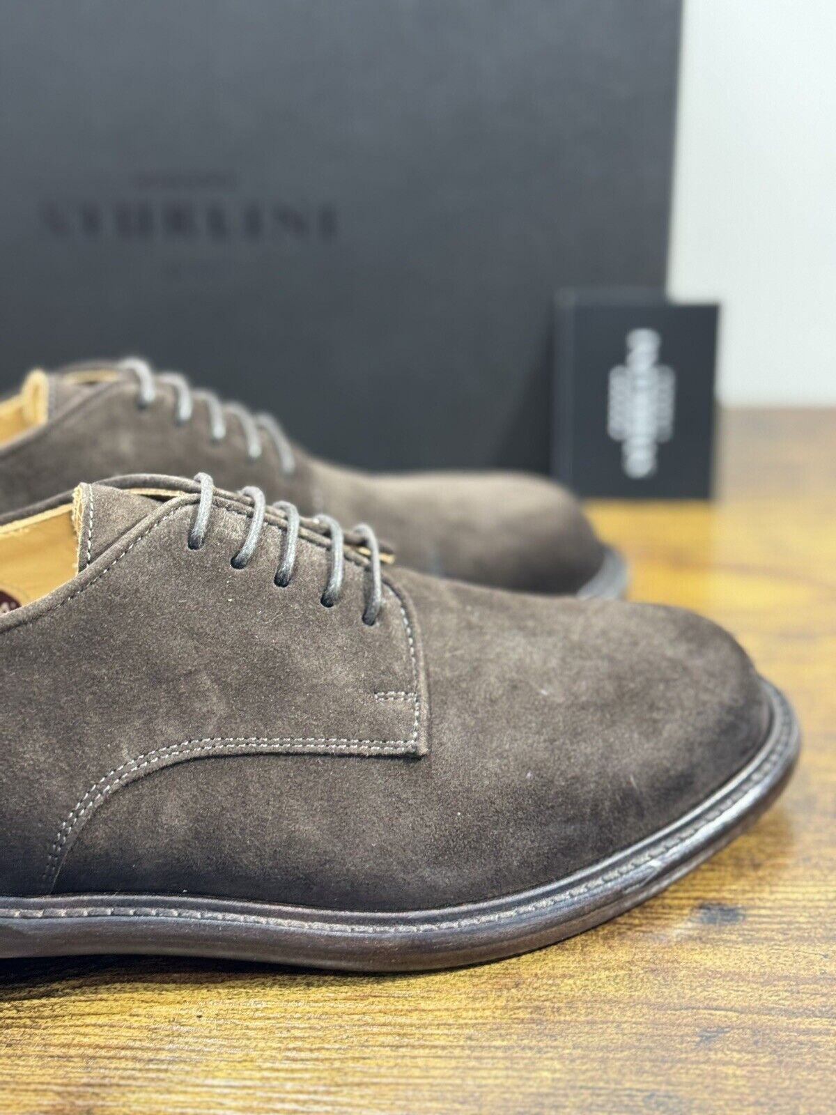 Sturlini Firenze Derby   Uomo Pelle Suede Tdm  Luxury Craftmanship Men 40