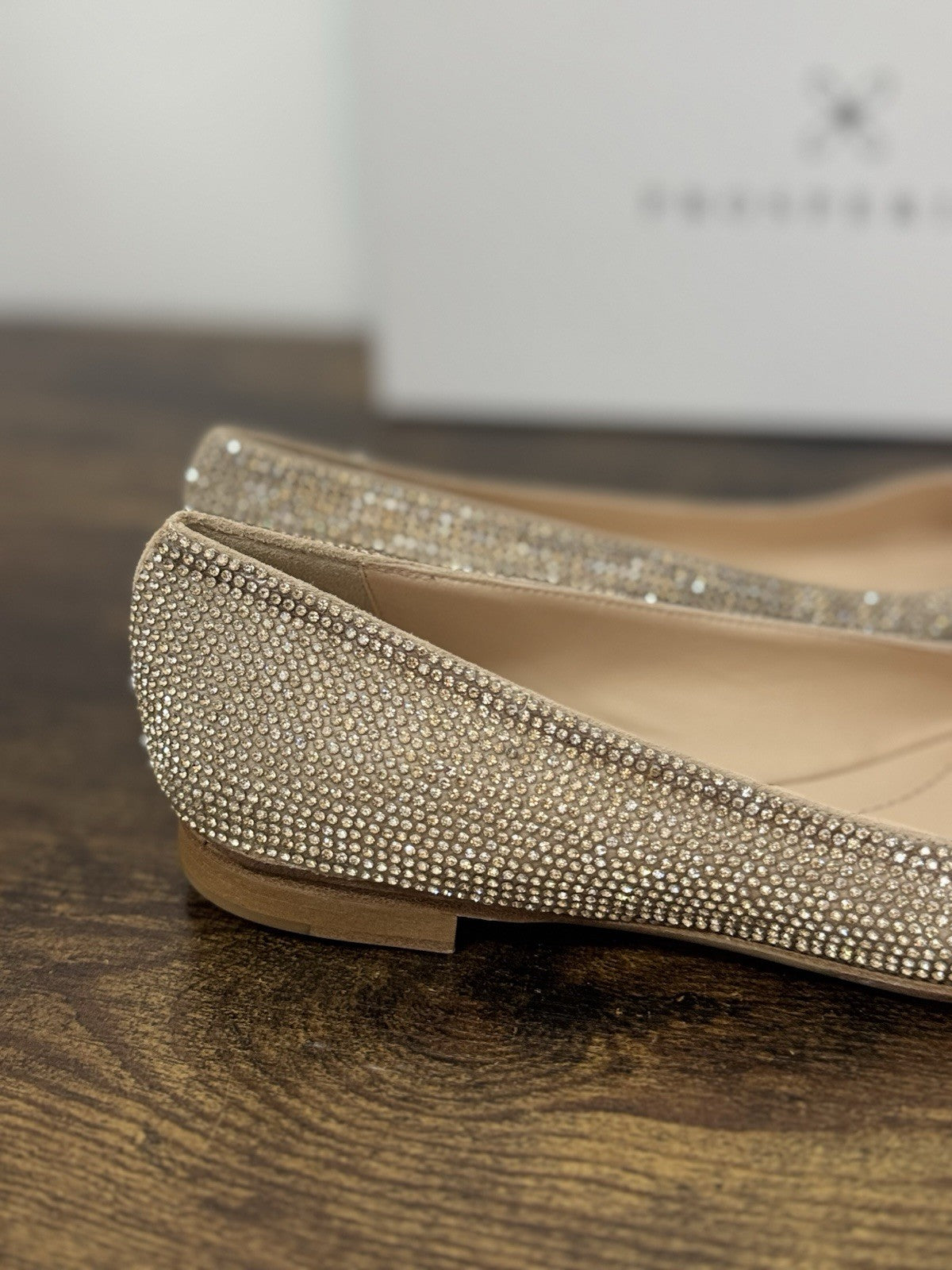 Prosperine Ballerina Crystal Platino Casual Scarpa Donna 38