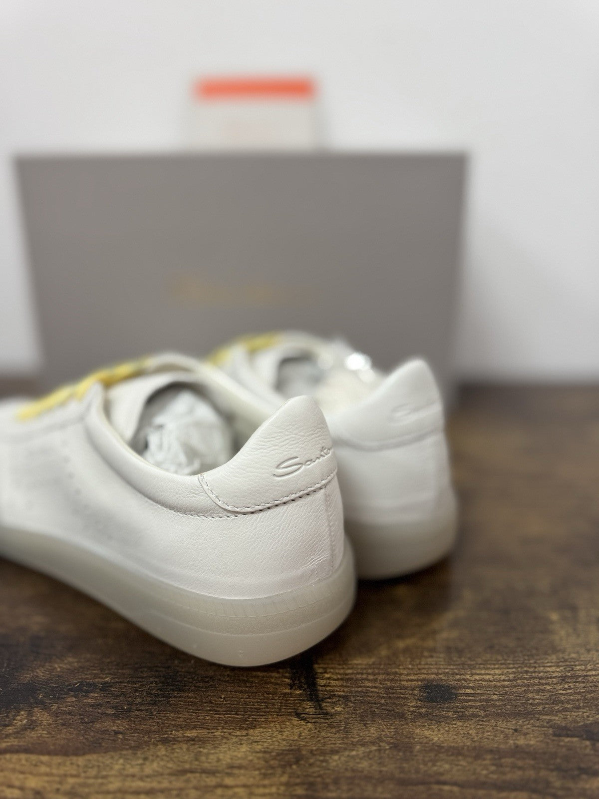 Santoni Sneaker Icon Pelle Bianca    Casual Scarpa Santoni 38.5