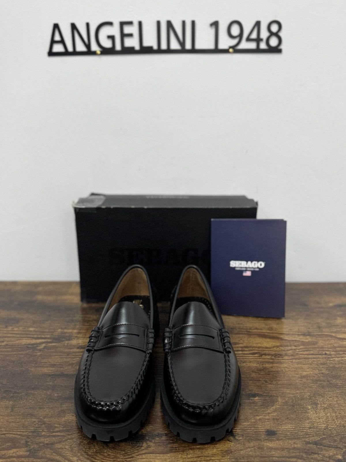 Sebago Dan Lug  Pelle Nero Mocassino Sebago Donna 40.5