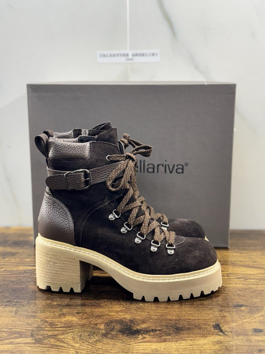 Laura Bellariva Stivaletto  Donna Suede T Moro Pedula   Boot Woman 39