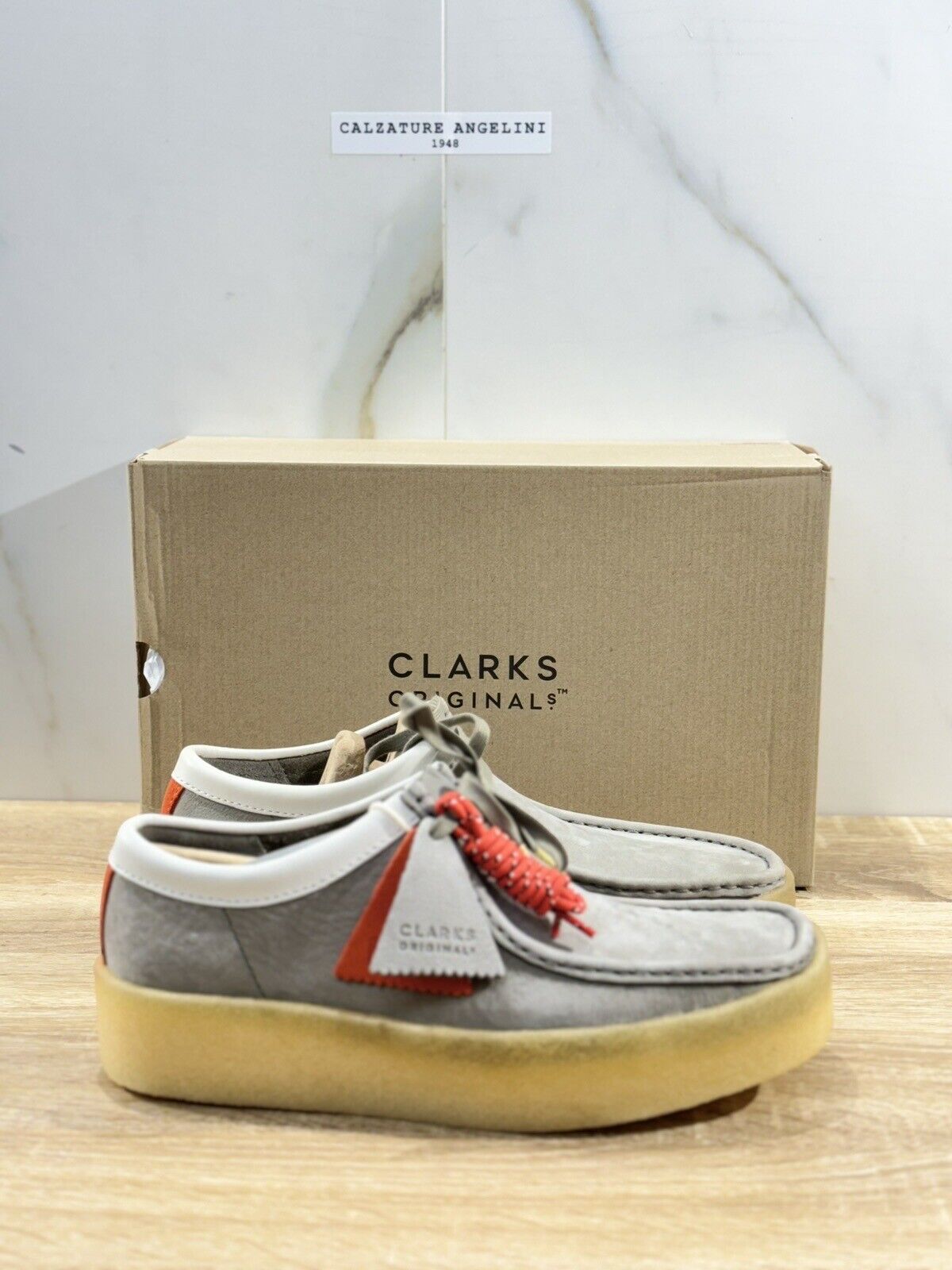 Clarks Wallabee Cup Scarpa Uomo Grey Nubuck  Icon Clarks Men Shoes 41