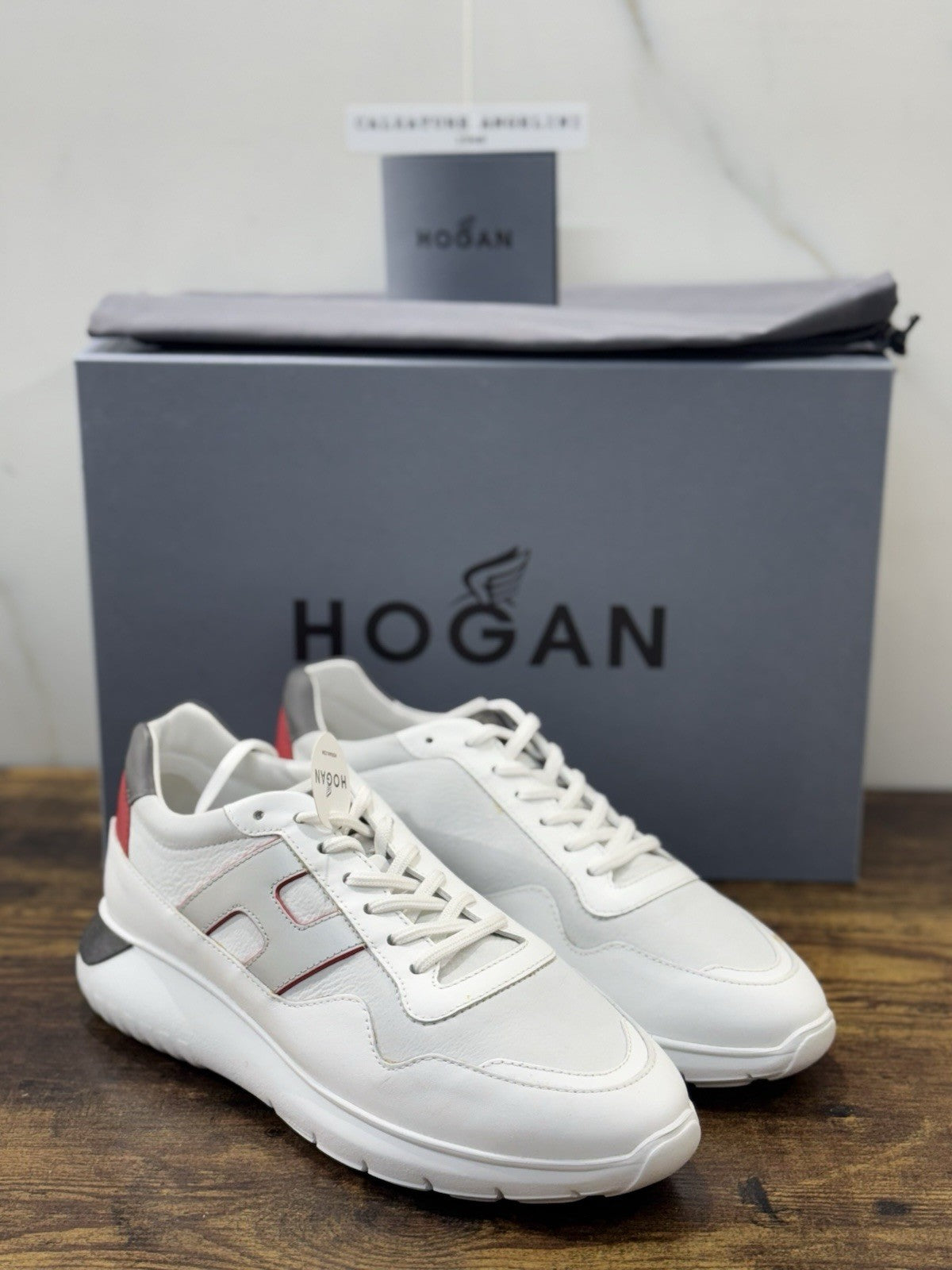 Hogan Interactive 3 Pelle Bianca  Casual Hogan Uomo 39