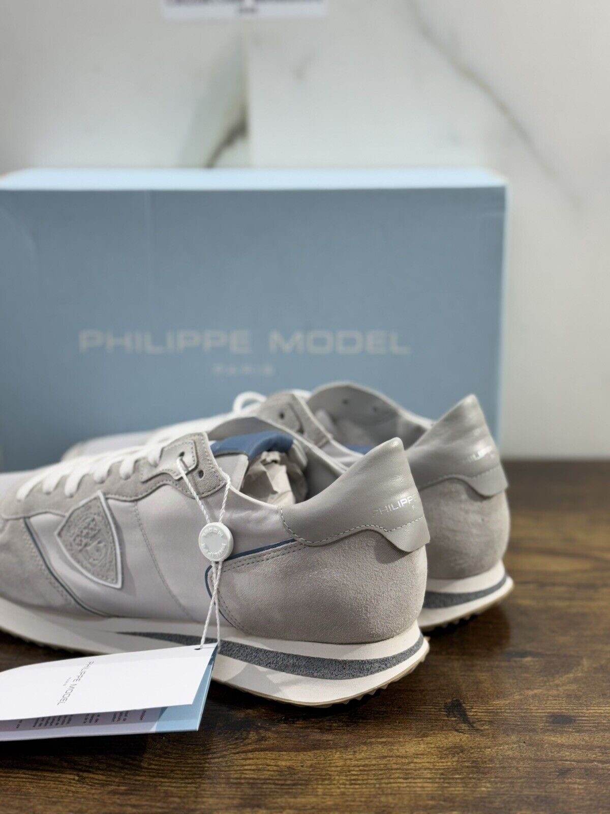 Philippe Model Tropez  Mondial Pop low man mondial sneaker Grigia 45