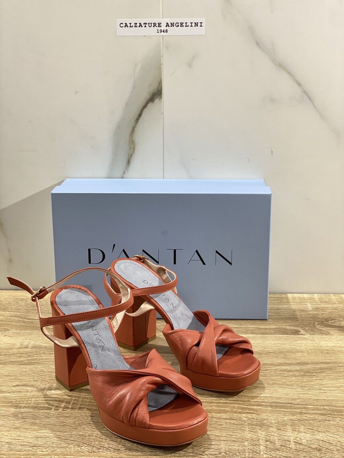 D’antan Sandalo Donna Pelle Terra Made In Italy Con Tacco 36