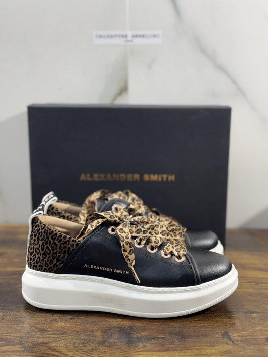 Alexander Smith London  Sneaker Donna Wembley  Pelle Nera  38