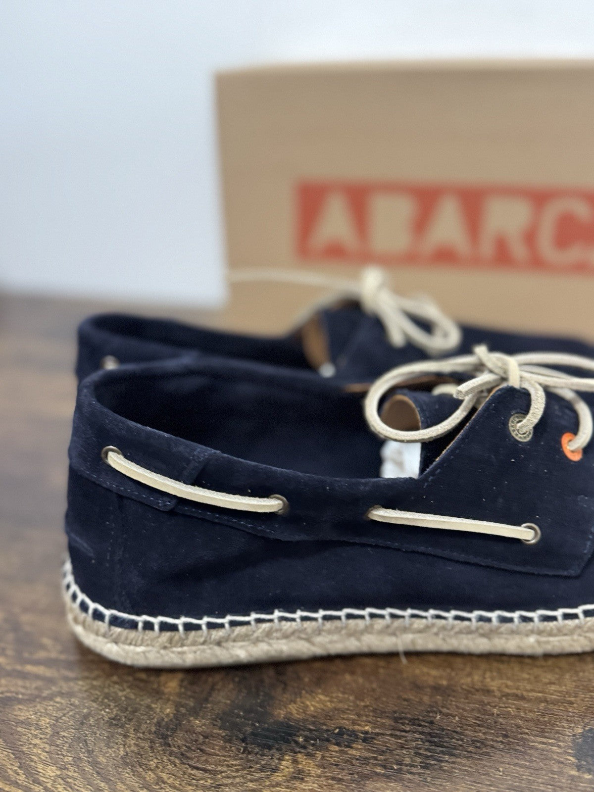 Abarca Espadrilles Suede Blu  Mocassino Casual Uomo 41