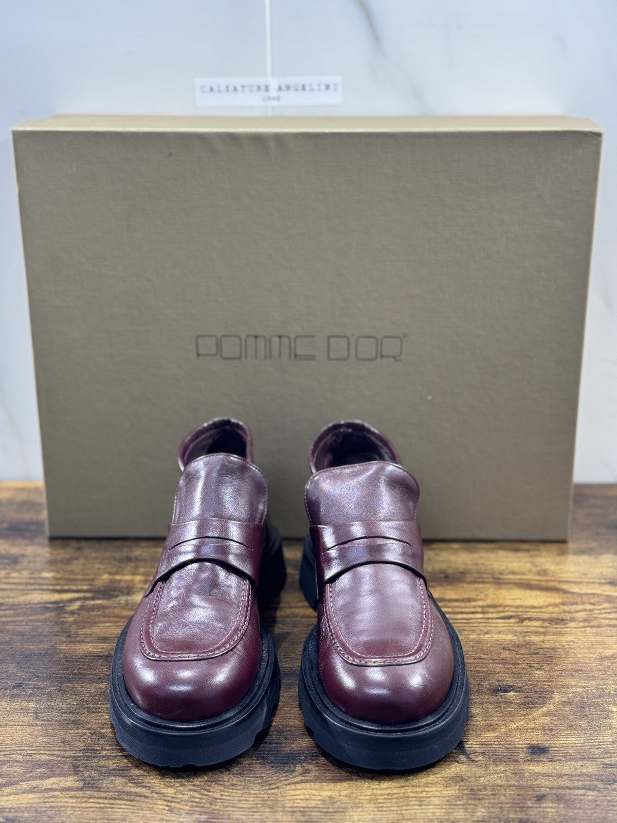 Pomme D’or Stivaletto   Pelle Bordo’ Fondo Vibram Casual Luxury   Donna 41