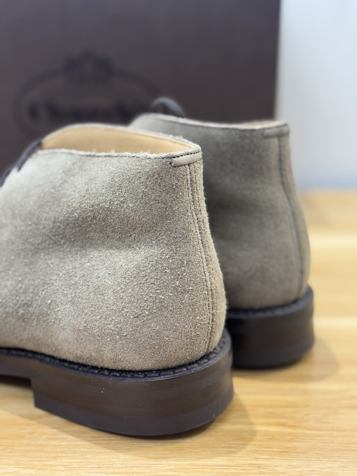 Church’s Ryder 3 81 Polacchino Suede Mud  Luxury Church’s Uomo 40.5