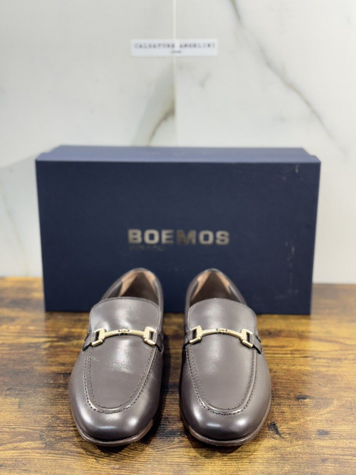 Boemos Mocassino Uomo Fondo  Cuoio Cucito  Marrone       Made In Italy 42