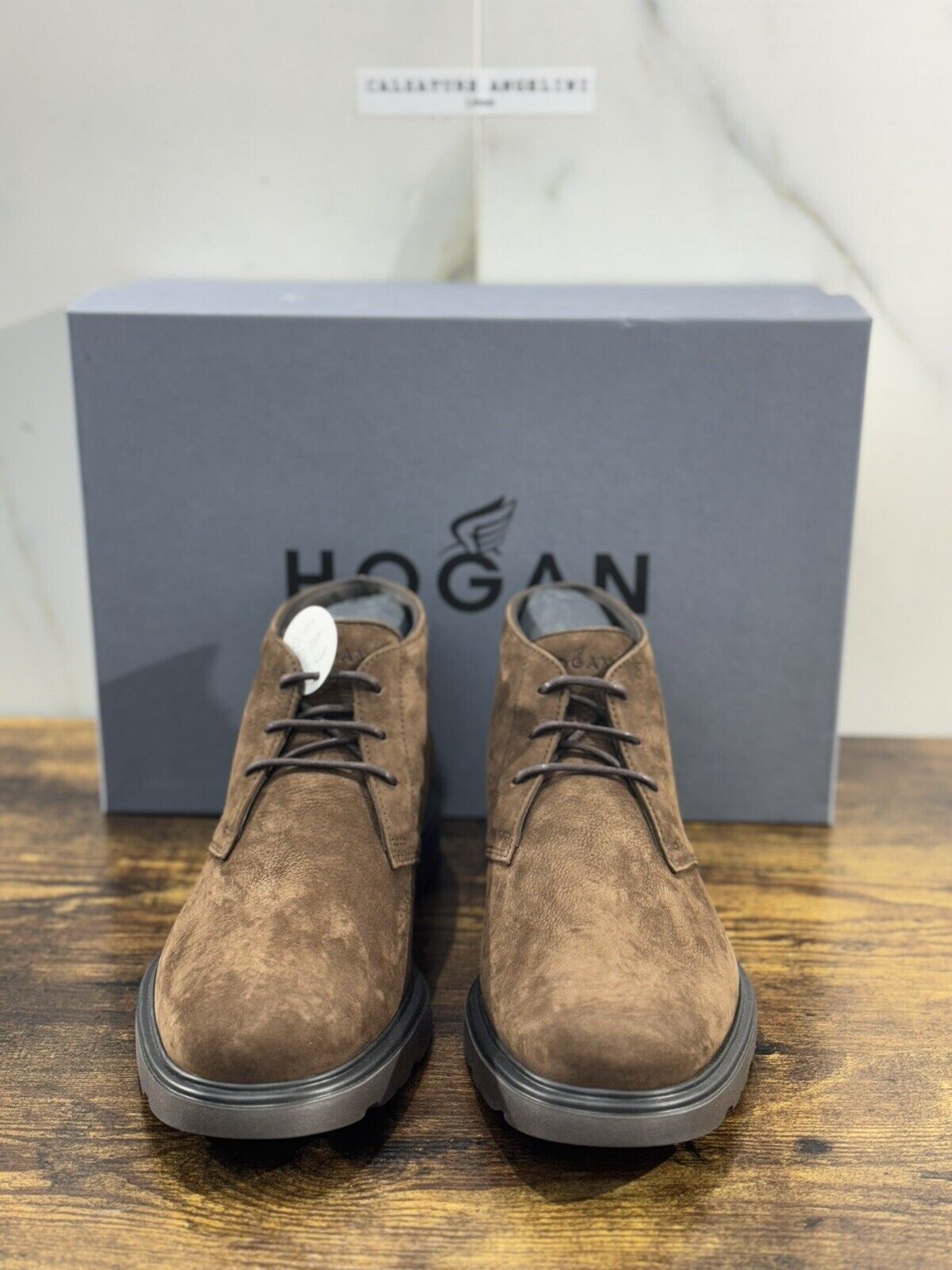 Hogan H393 Polacchino  Uomo Nabuk  T Moro  Extra Light Casual Hogan Boot 40