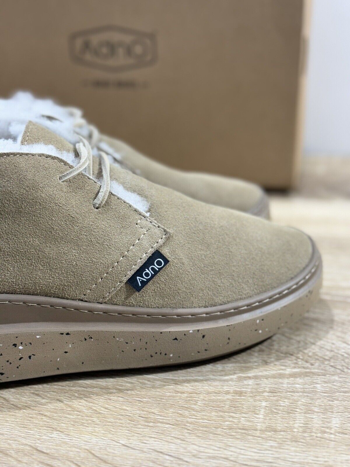 Adno Blank Chukka Boot Uomo Suede Taupe Extra light Casual 41