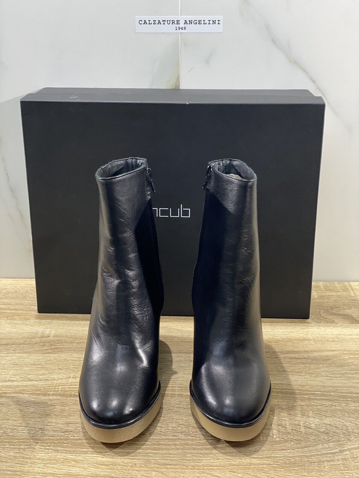 NCUB stivaletto donna sally pelle nera casual shoes boot 40