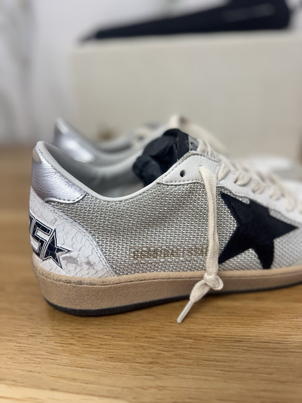 Golden Goose Ball Star Light Silver Black  Luxury Golden Goose Uomo 45