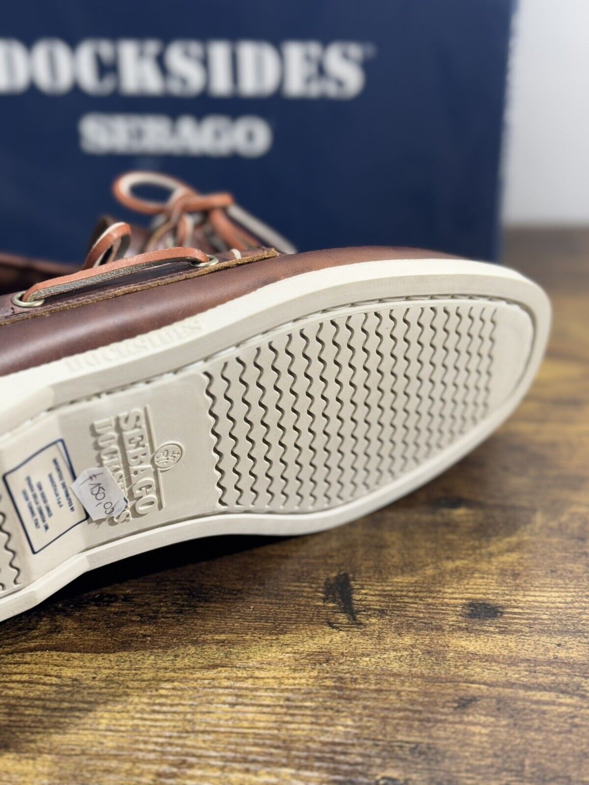 Sebago Docksides Portland Brown Waxed  Scarpa Da Barca Uomo Sebago 42