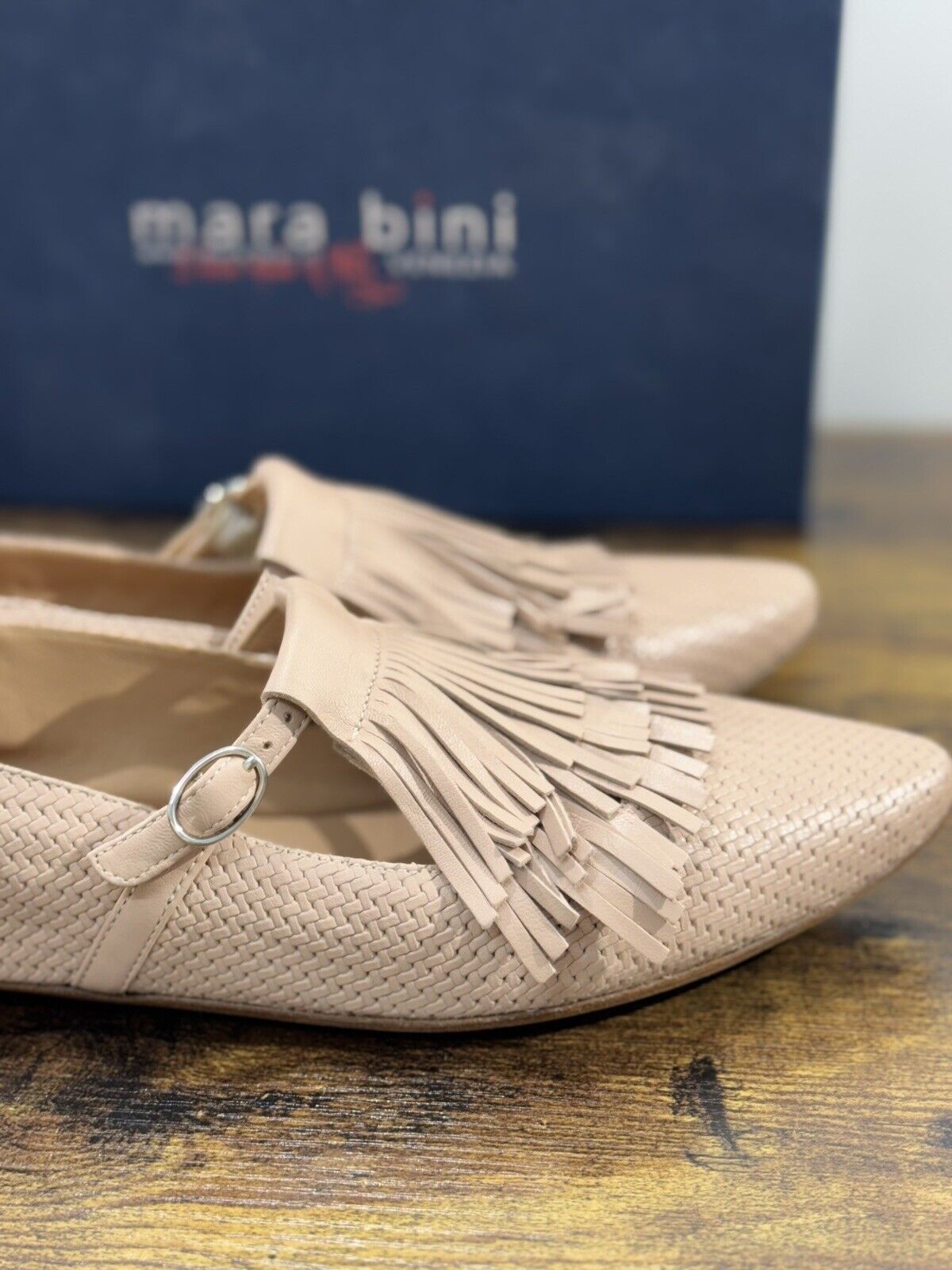 Mara Bini Ballerina   Donna Pelle Cipria     Handmade Sacchetto 40