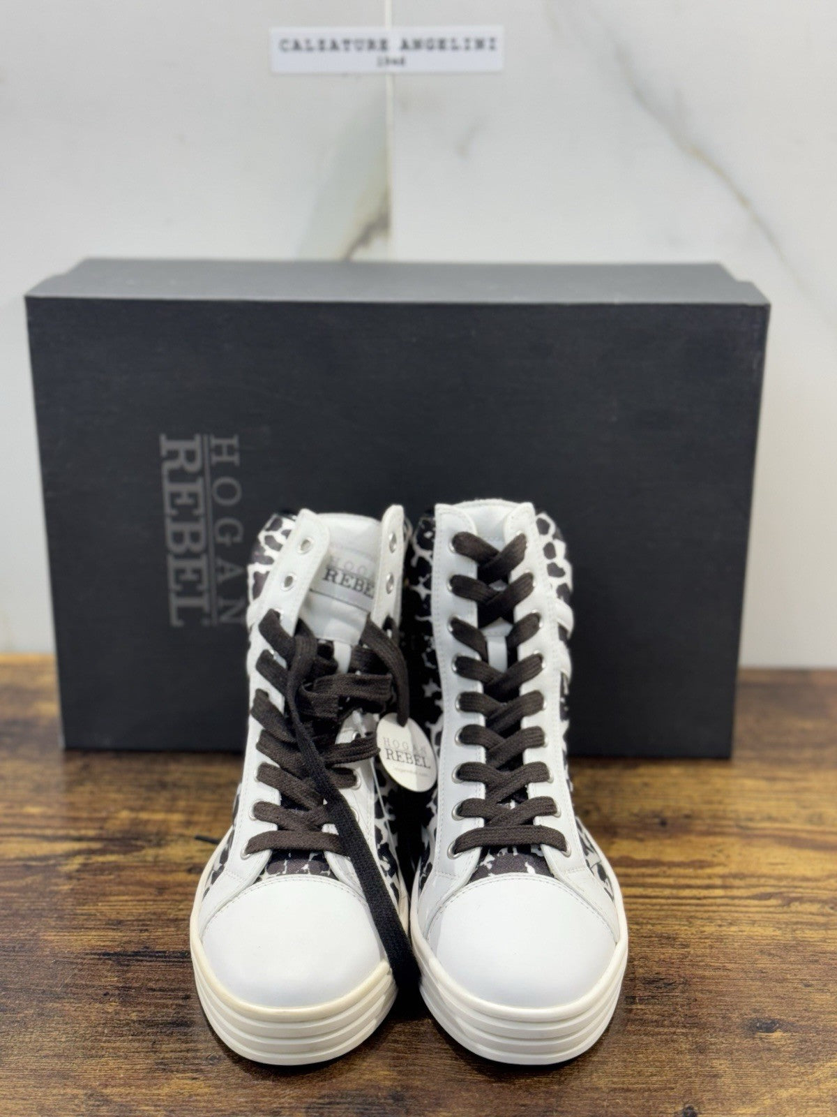Hogan Rebel Sneaker Bianco Nero Casual Hogan Donna 35