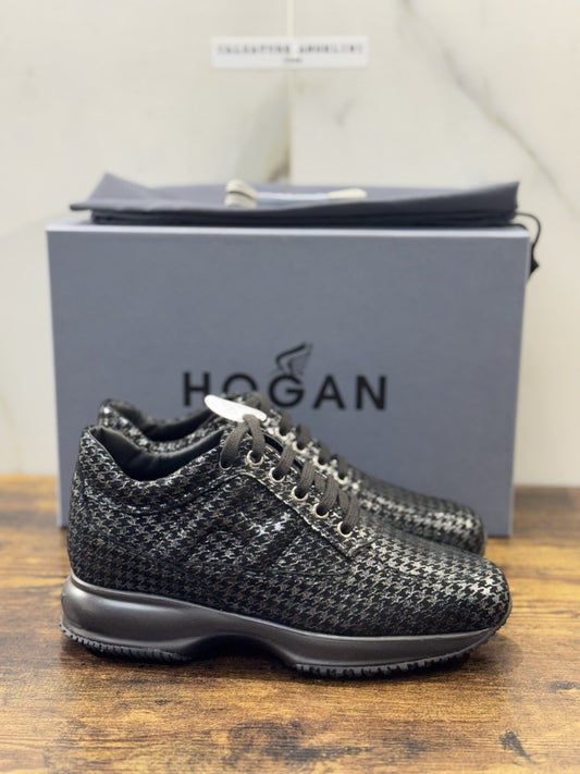 Hogan Interactive Pelle Argento Nero  Casual Hogan Donna 37.5