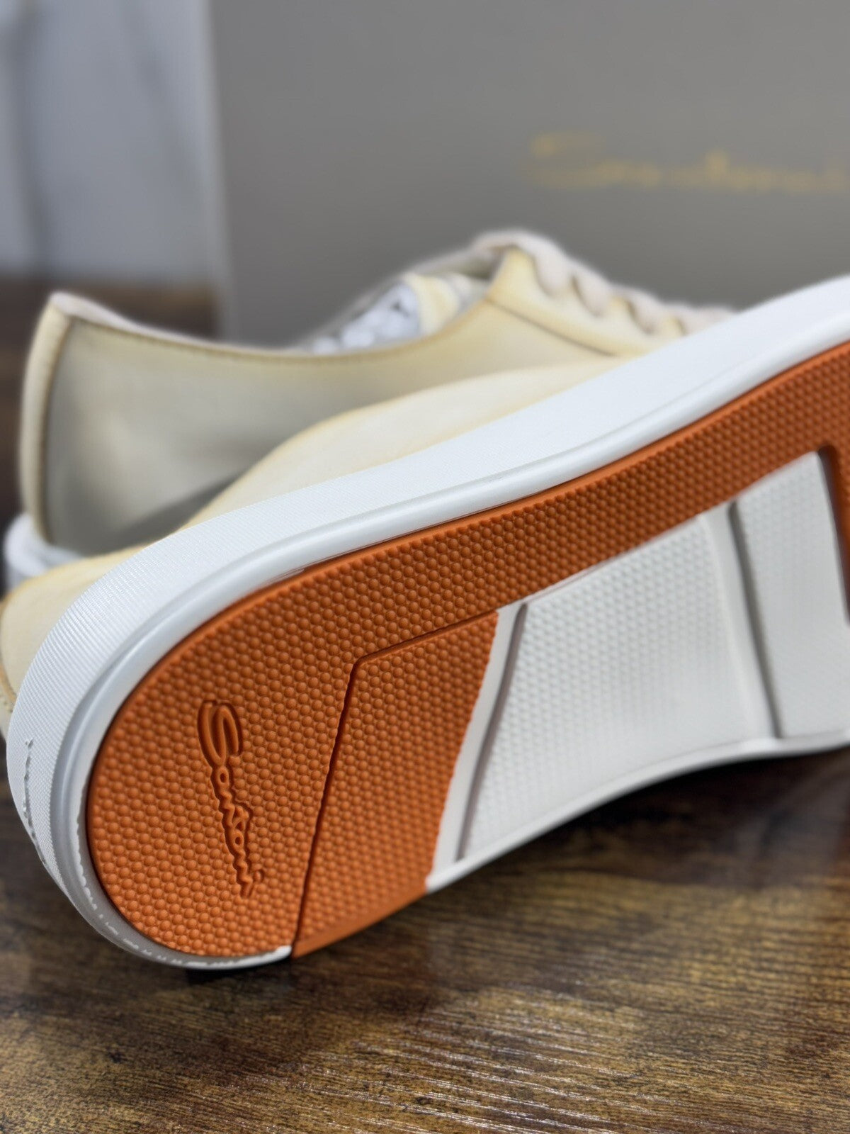 Santoni Sneaker Uomo Icon Pelle Nabuk Bianca Luxury Men Santoni Shoes Icon 10