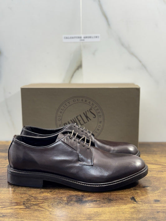 Pawelk’s Derby   Uomo Pelle Testa Moro  Hand  Made  Made  In Italy Derby 44