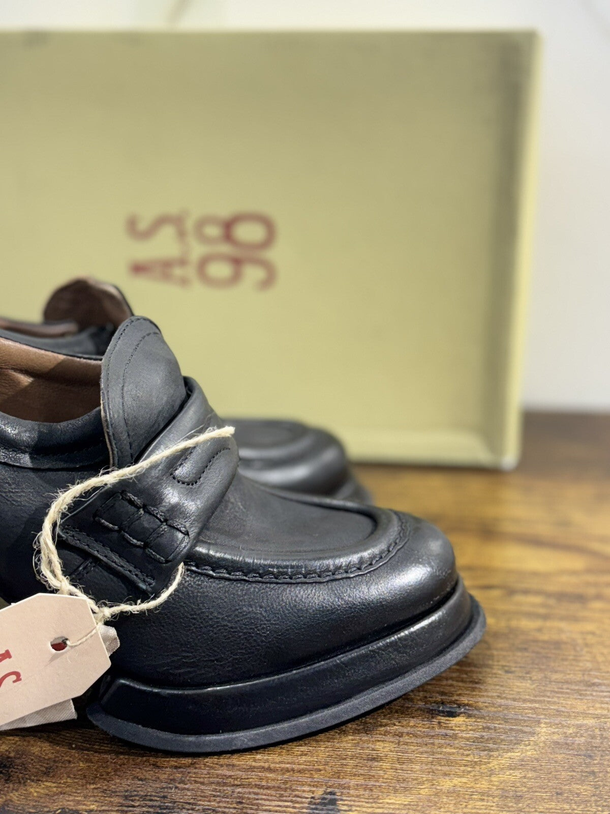 A.S 98 Mocassino Donna Con Tacco Causal Loafer Woman 36