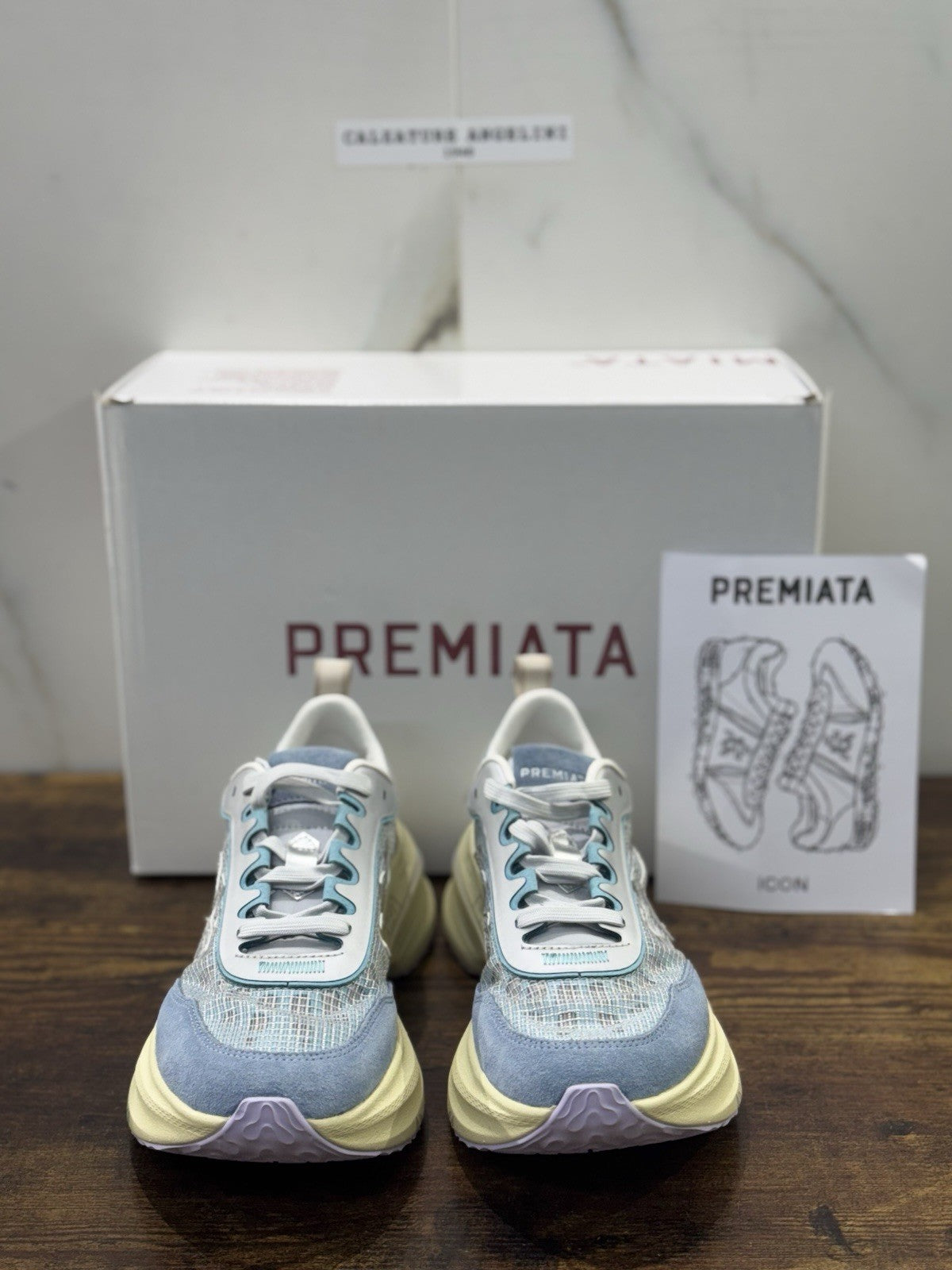 Premiata Timeless Trainer Sneaker Hill Azul     Casual Premiata Scarpa Donna 40