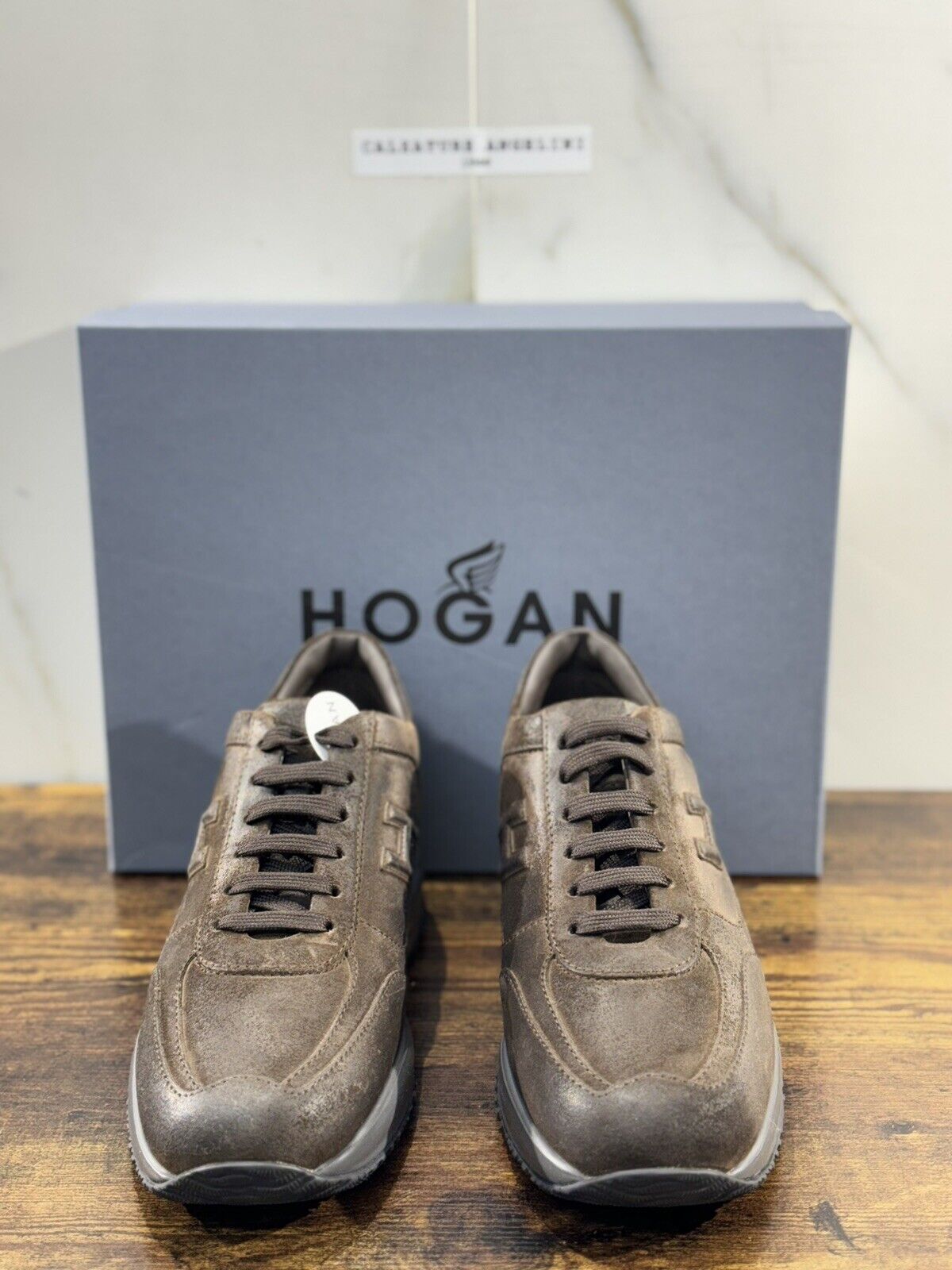 Hogan Interactive uomo suede Testa Moro   luxury casual hogan shoes 42.5