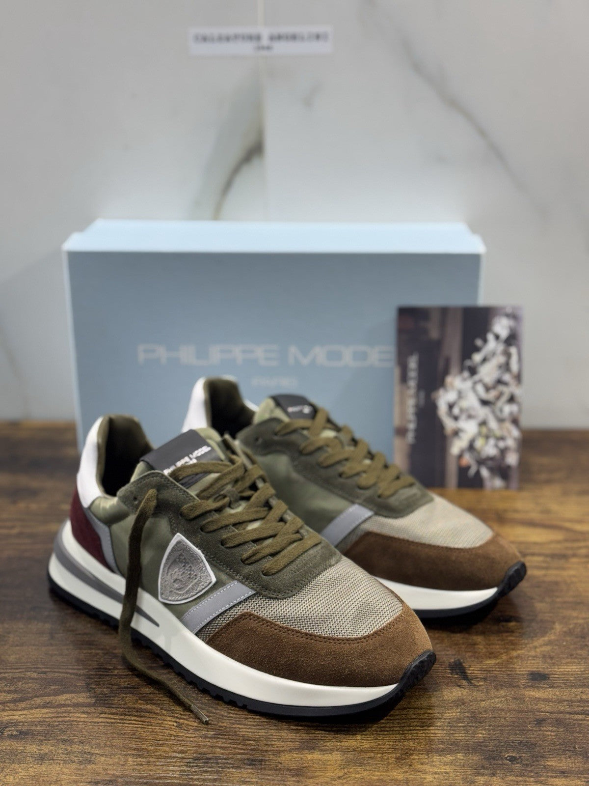 Philippe Model Sneaker Uomo Antibes Suede Verdone  41
