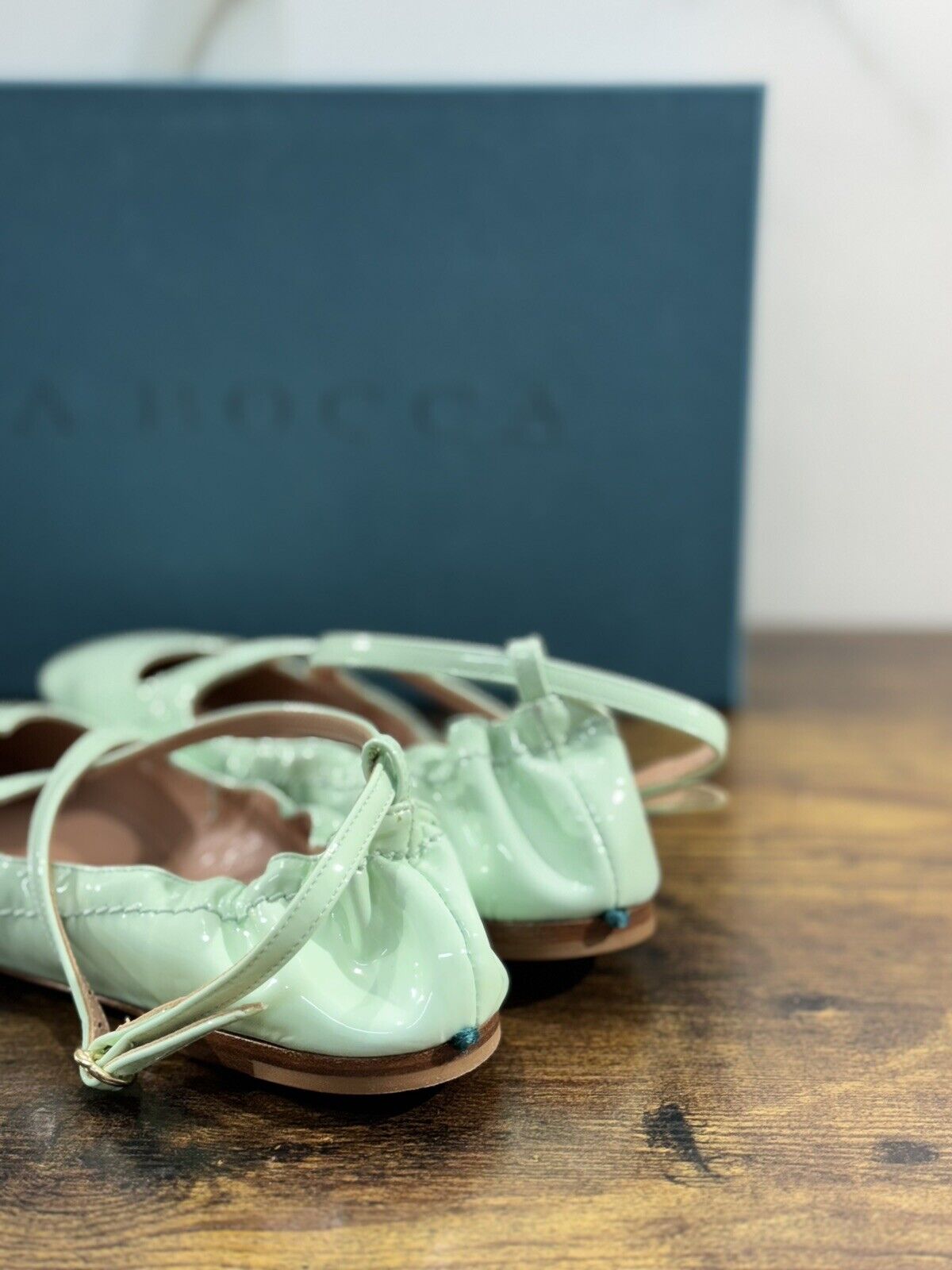 A.Bocca Two For Love Scarpa Donna Pelle   Menta   Con Tacco Luxury Handmade 36