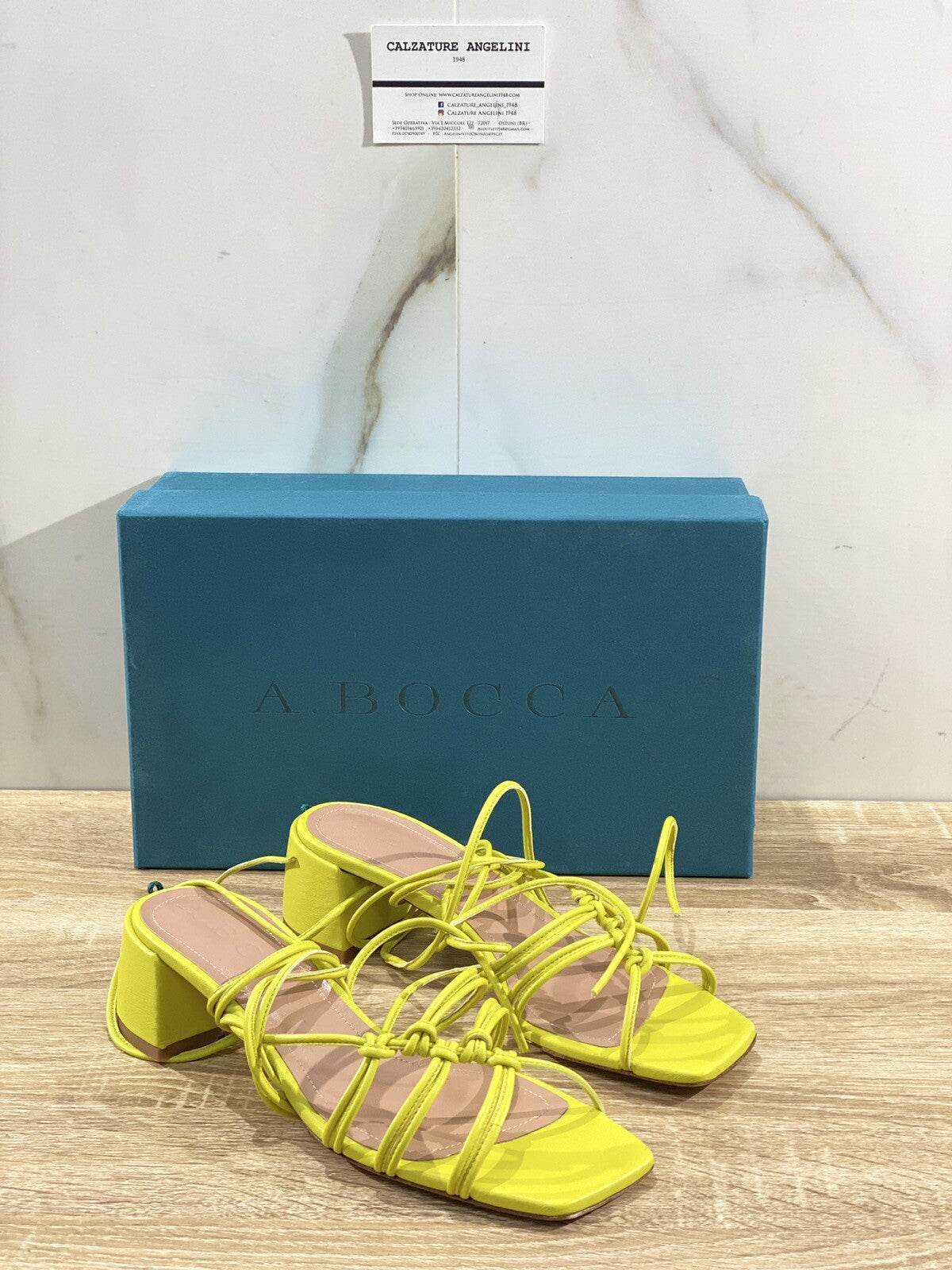 A.bocca Sandalo Donna AB2292 In Pelle Like  Luxury Woman Shoes 37