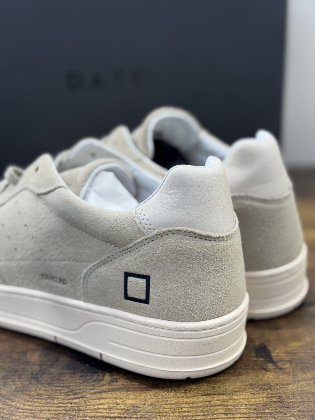 D.A.T.E Court 2.0 Sneaker Suede Beige Casual Uomo 43