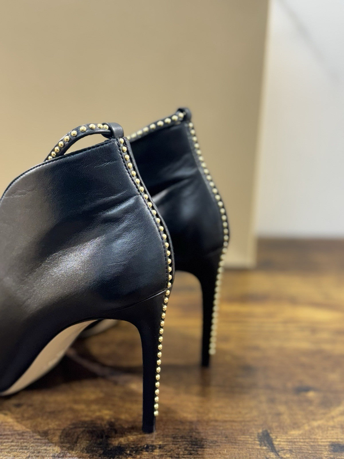 Ninalilou Stivaletto Donna Pelle Nero Con Tacco Luxury Boot 40