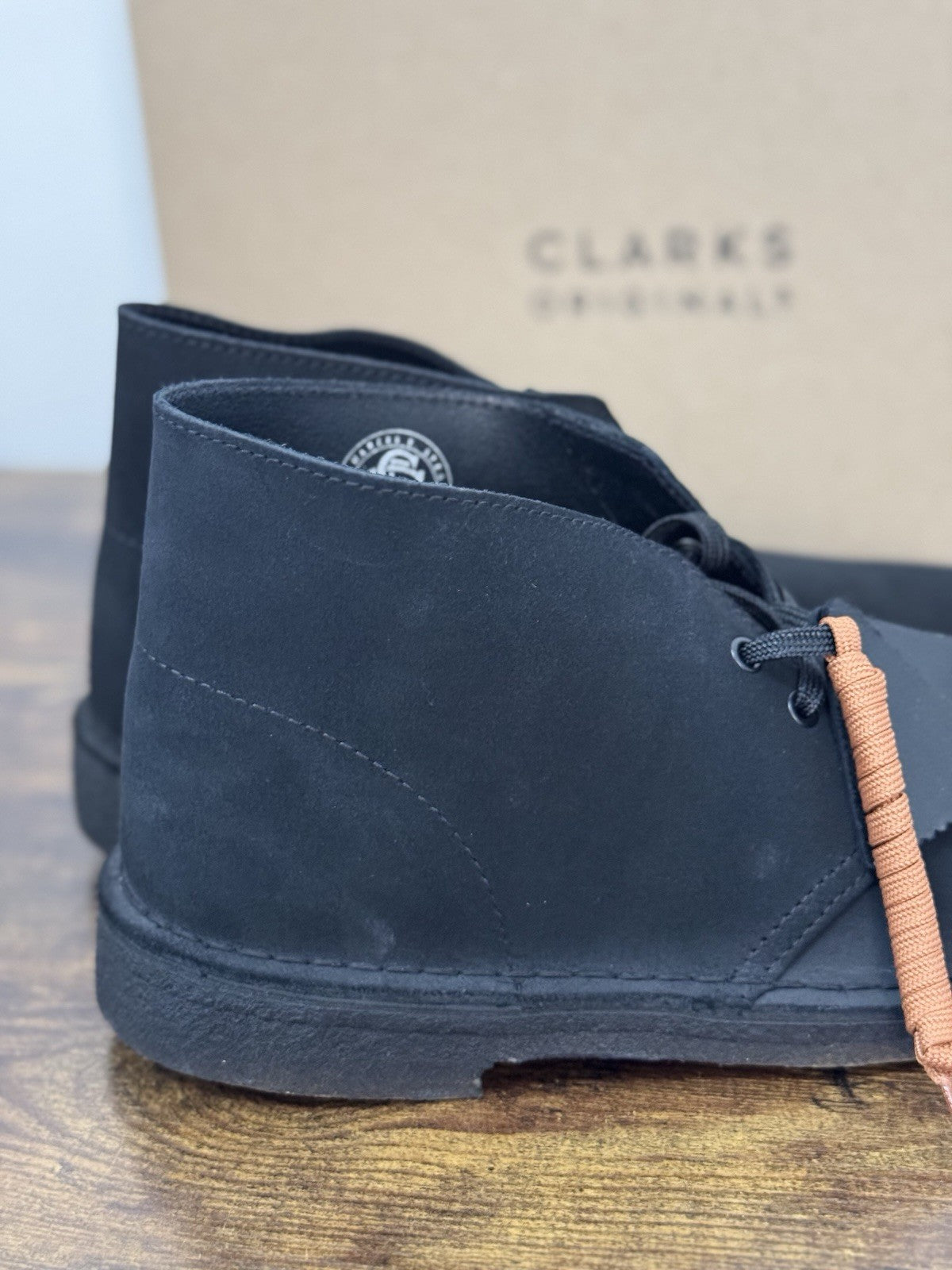 Clarks Desert Boot Icon Suede Nero  Casual Uomo 45