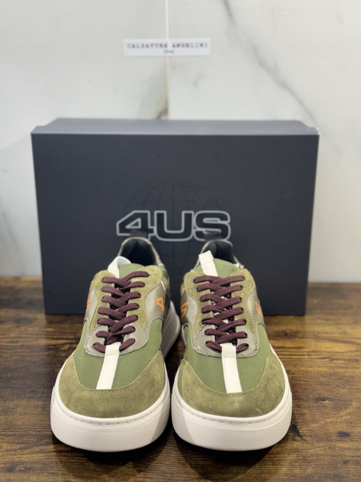 Paciotti 4US Sneaker Uomo Pelle Suede Verdone    Casual 44
