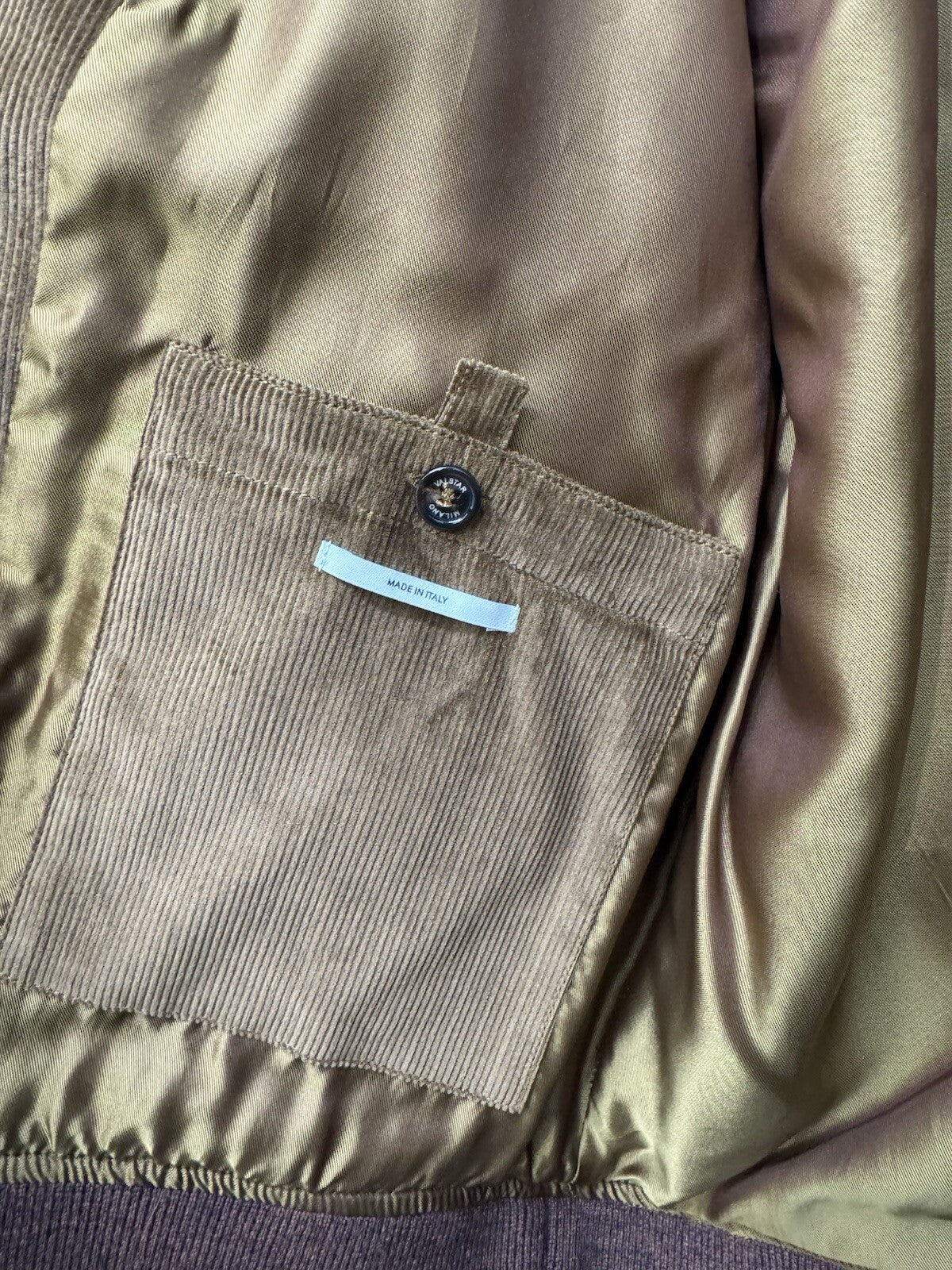 Valstar Bomber Icon Uomo Velluto Miele Icon Jacket Men Valstarino 50