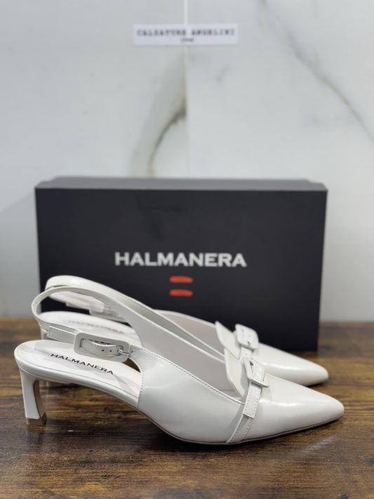 HALMANERA Sling Back Pelle Tofu Luxury Made In Italy Donna 41