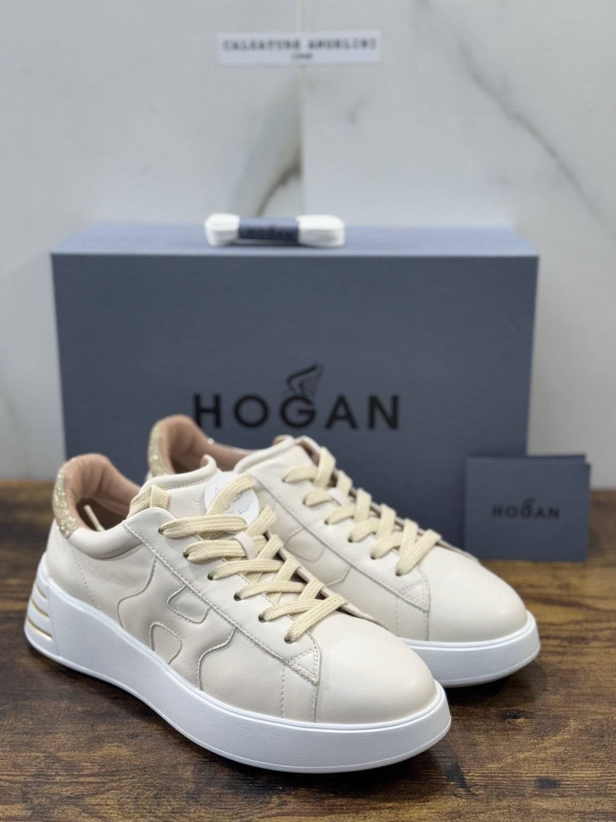 Hogan H564 Sneaker Pelle Yogurt Casual Hogan Donna 37.5