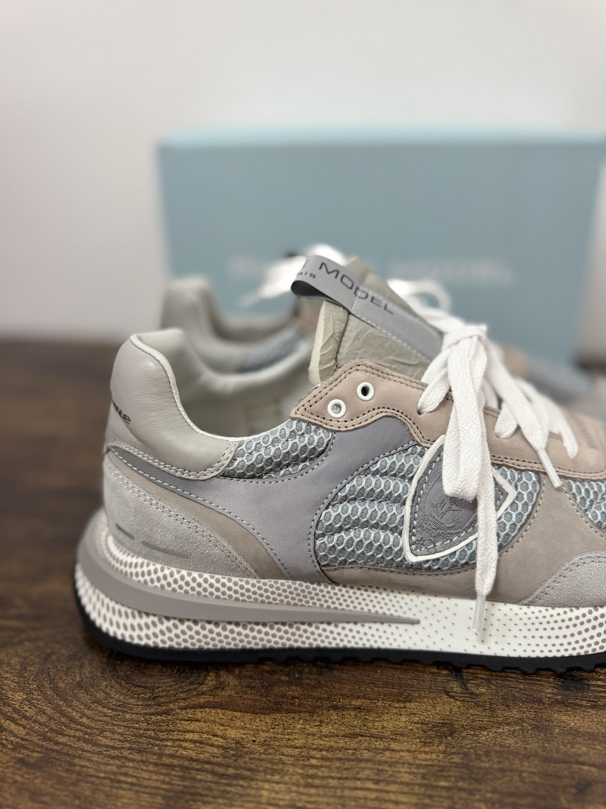 Philippe Model Olympique Low  Sneaker Pelle Grey       Casual Uomo 41