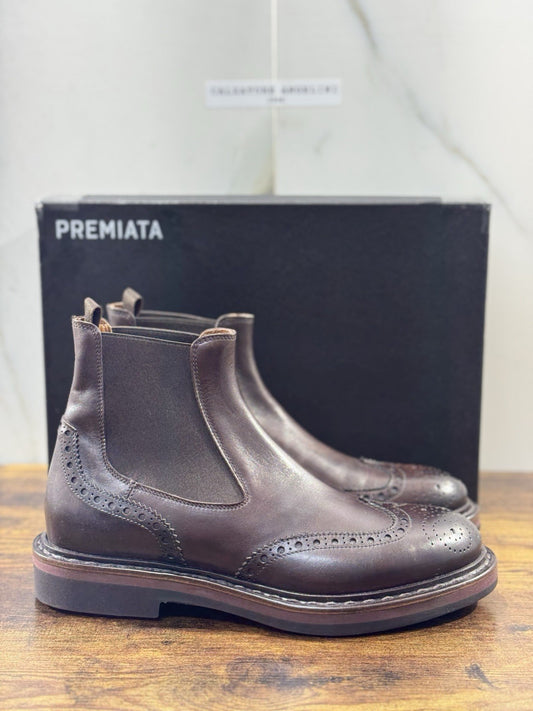 Premiata Chelsea Boot Uomo 1 Linea Pelle Ebano Luxury Premiata Men Boot 44