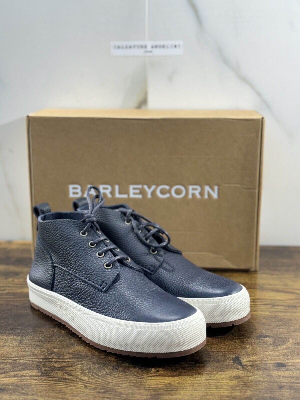 Barleycorn 781 Boot Uomo Icon In Pelle Blu     Casual Men Shoes 40