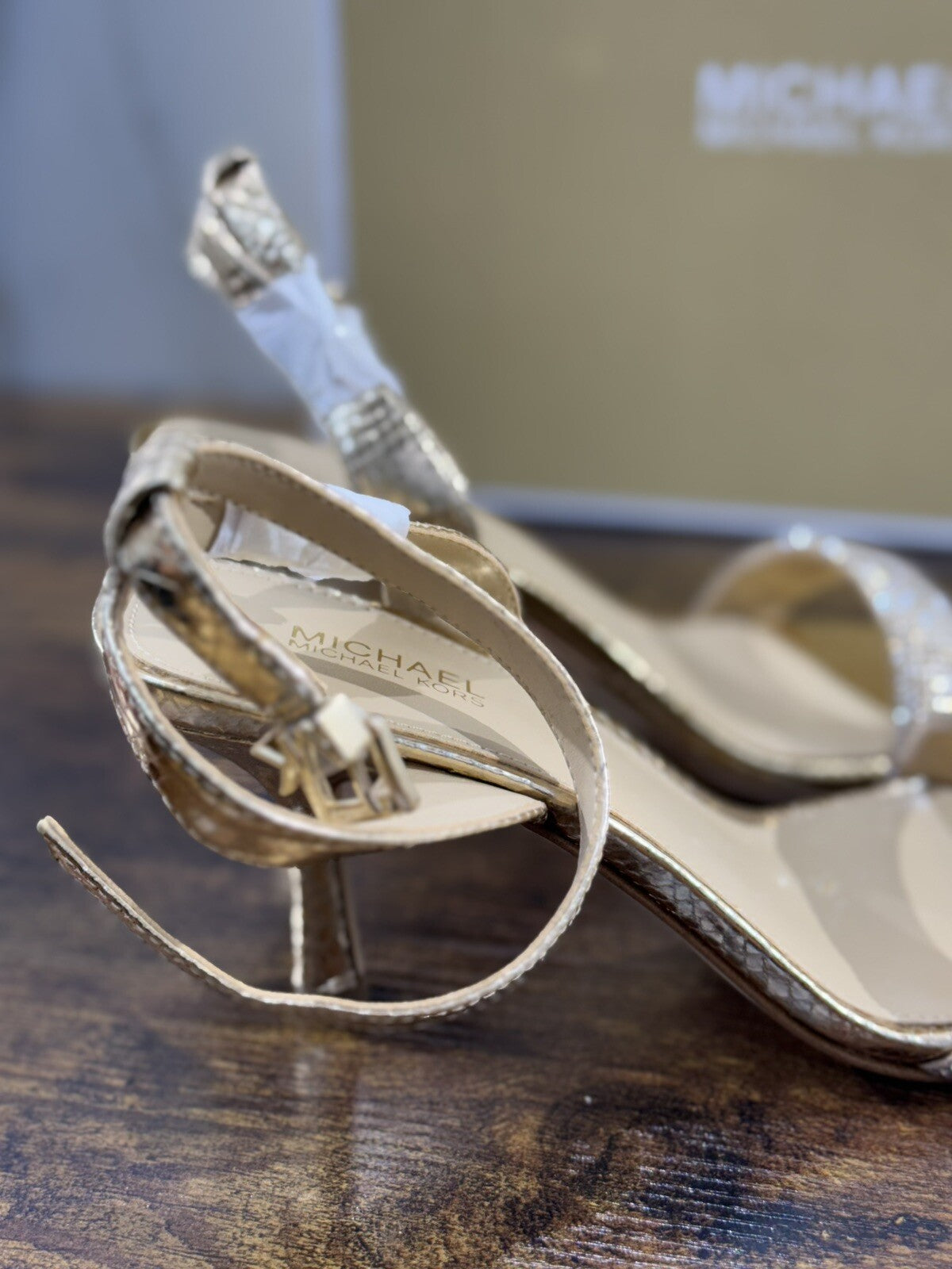 Michael Kors Carrie  Sandal Pelle Platino   Casual Sandal 36.5